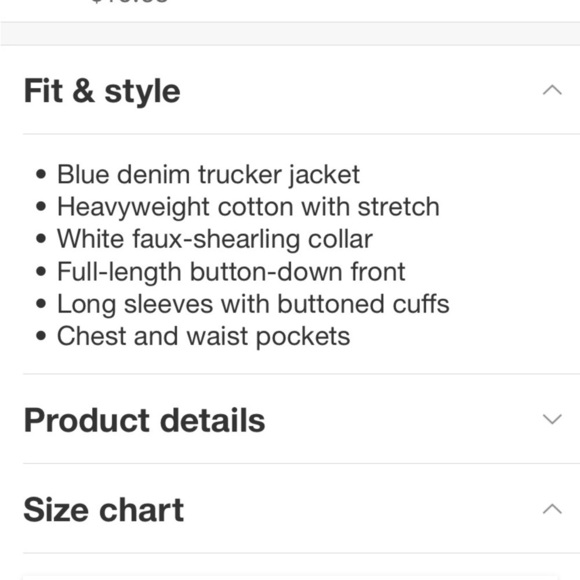 Men's Faux Shearling Lined Denim Trucker
Jacket - Goodfellow & Co™ Blue - Picture 4 of 9